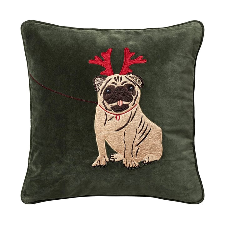 Fodera per cuscino Holiday Dog 50x50 cm - Verde foresta - Chhatwal & Jonsson