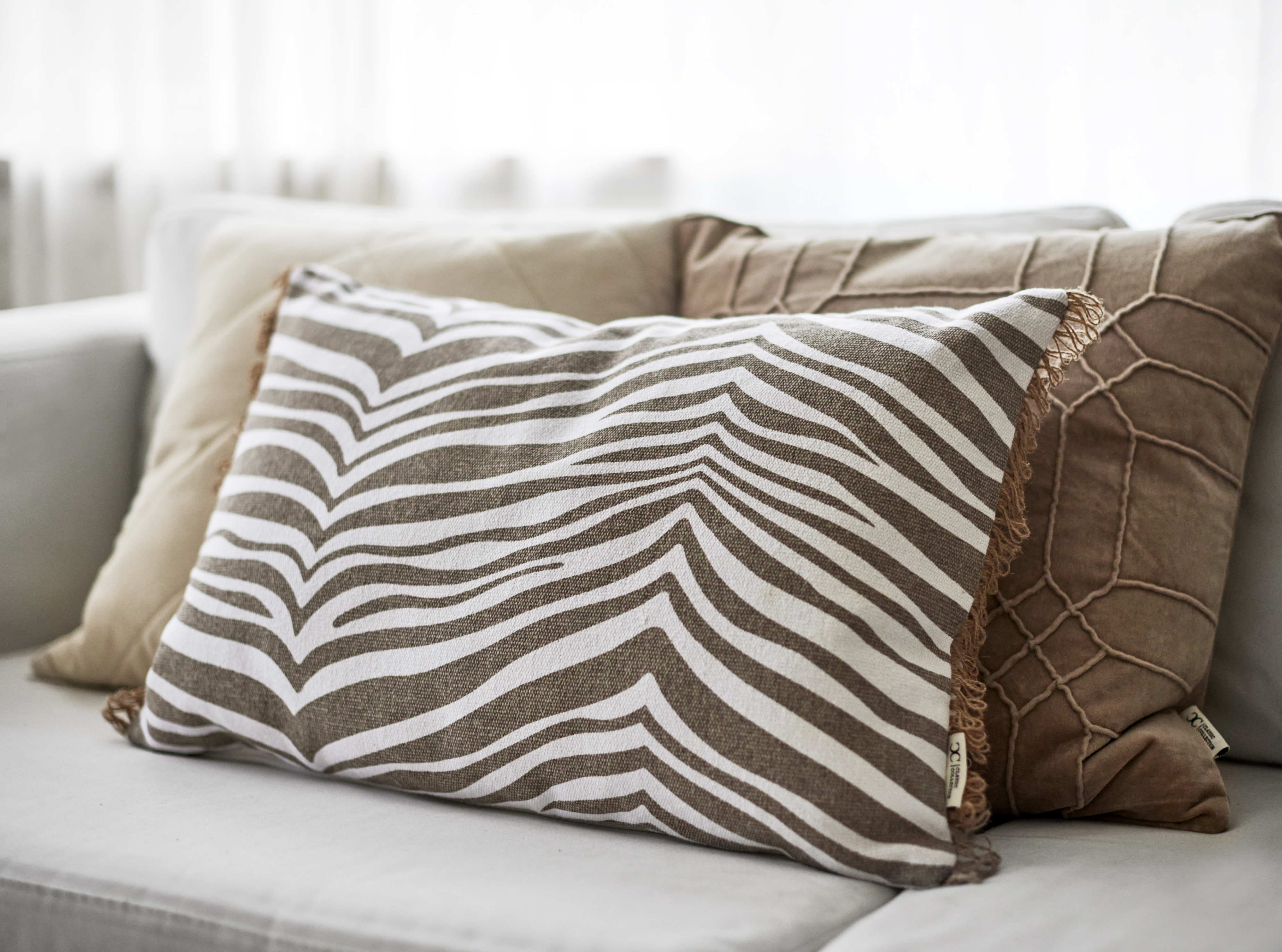 Cuscino Zebra 40x60 cm, simply taupe (beige)