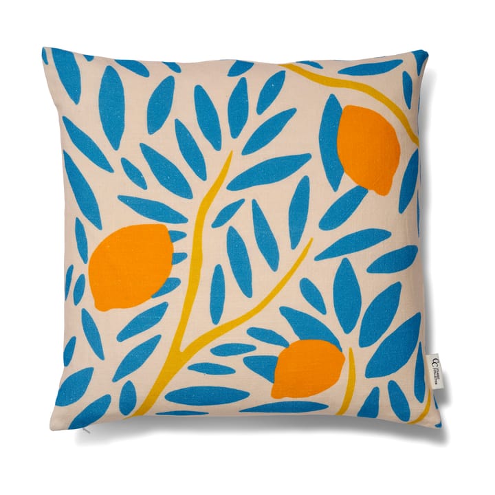 Fodera per cuscino Sunny citrus 50x50 cm - Blu - Classic Collection