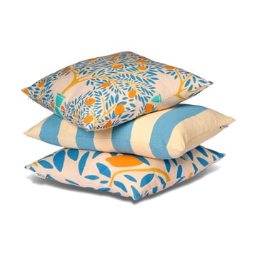 Fodera per cuscino Sunny citrus 50x50 cm - Blu - Classic Collection