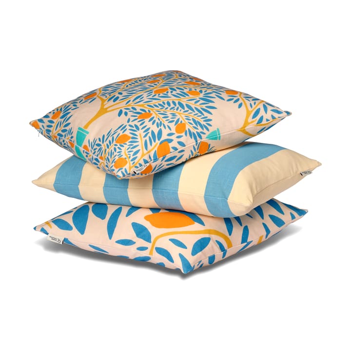 Fodera per cuscino Sunny citrus 50x50 cm, Blu Classic Collection