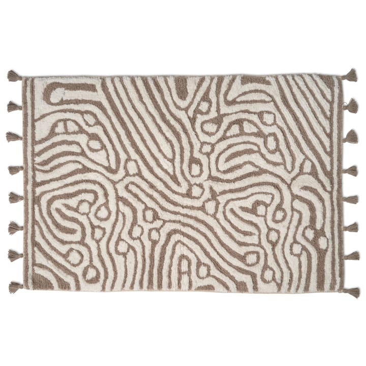 Tappetino bagno Maze 60x90 cm - simply taupe-white - Classic Collection