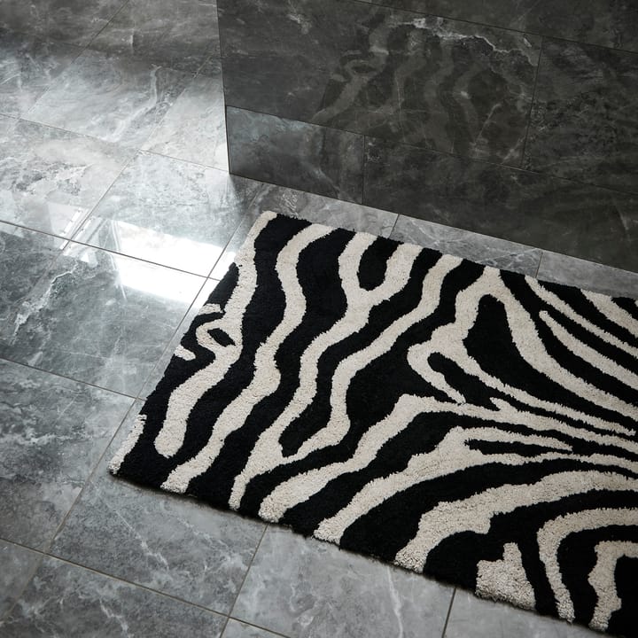 Tappetino da bagno Zebra 60x90 cm, Bianco e nero Classic Collection