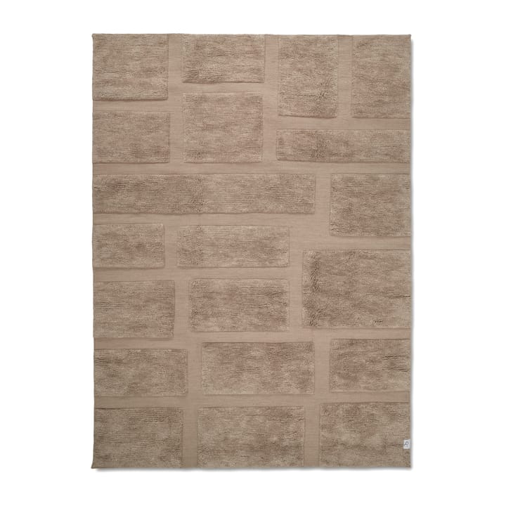 Tappeto in lana Bricks, 170x230 cm, Beige Classic Collection