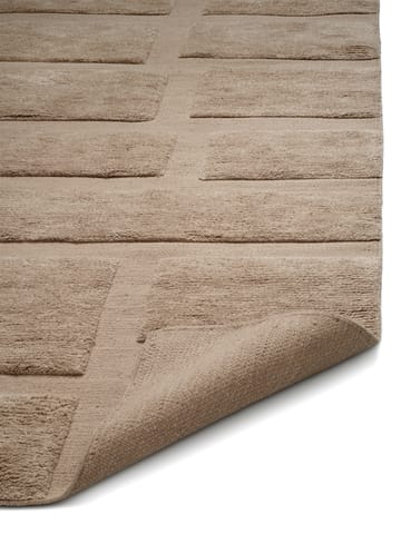 Tappeto in lana Bricks, 170x230 cm - Beige - Classic Collection