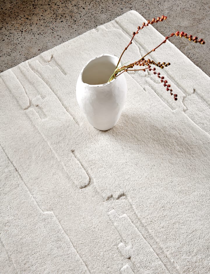 Tappeto in lana Carved, 170x230 cm, Avorio Classic Collection