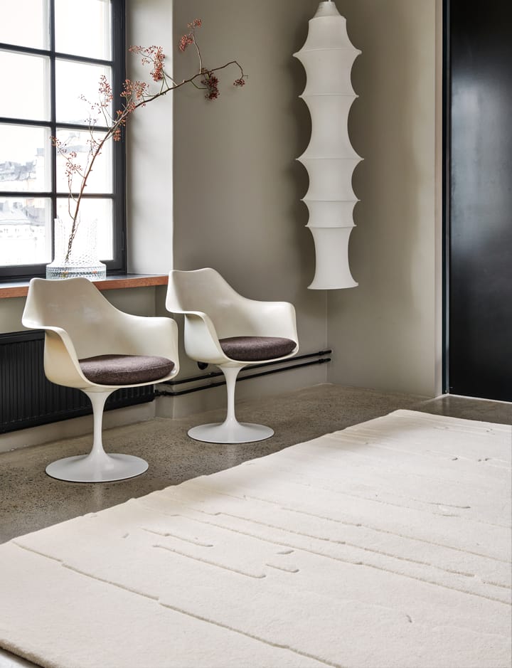 Tappeto in lana Carved, 250x350 cm, Avorio Classic Collection