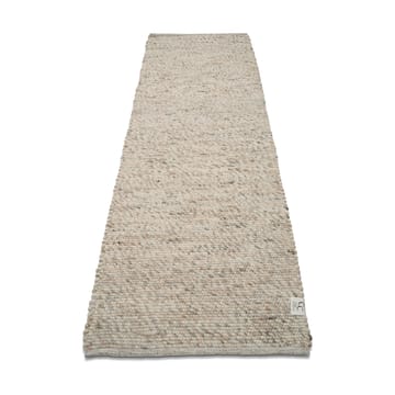 Tappeto in lana Merino 80x250 cm - beige naturale - Classic Collection