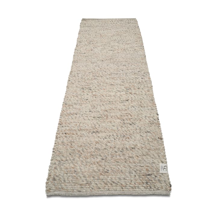 Tappeto in lana Merino 80x250 cm, beige naturale Classic Collection