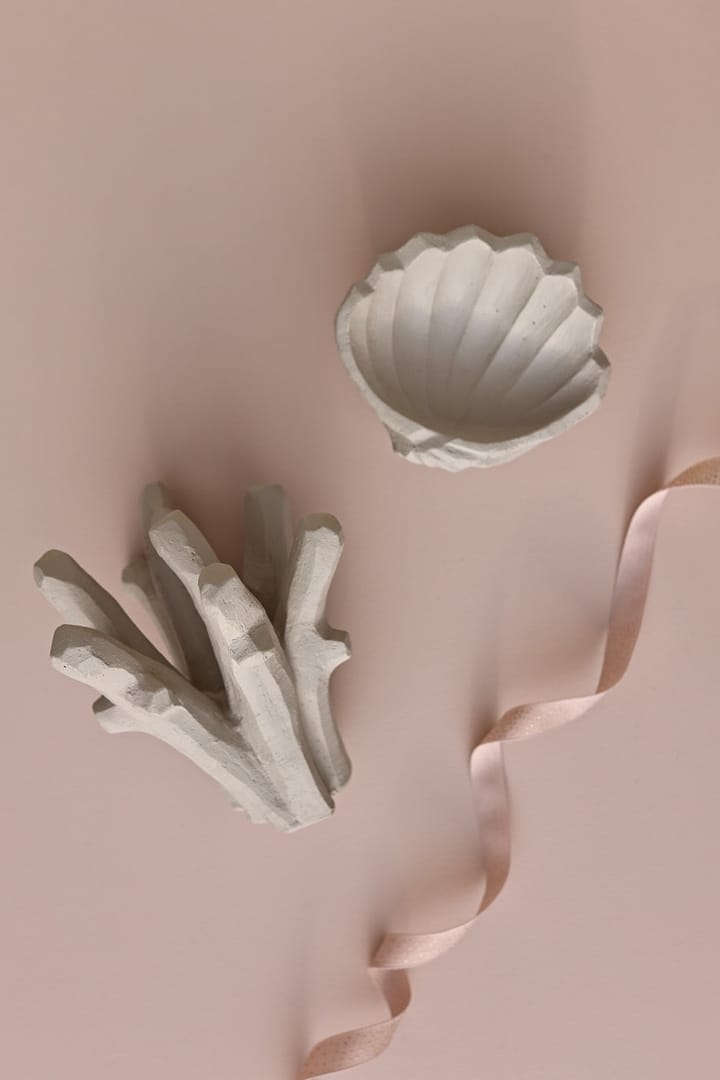 Scultura The Clam Shell 13 cm, Limestone Cooee Design