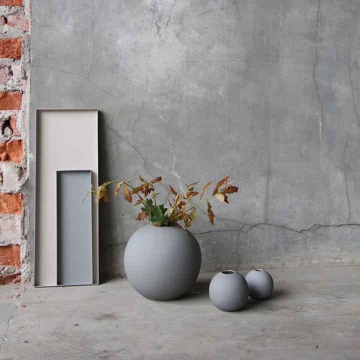 Vaso Ball grigio, 20 cm Cooee Design