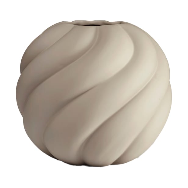 Vaso Twist ball 12 cm - Sabbia - Cooee Design