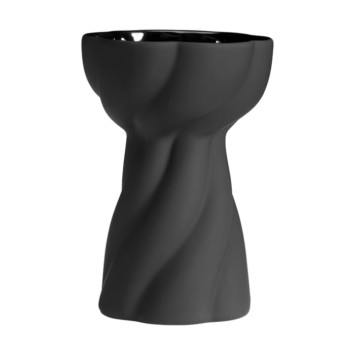 Vaso Twist bulb 12,8 cm - Nero - Cooee Design