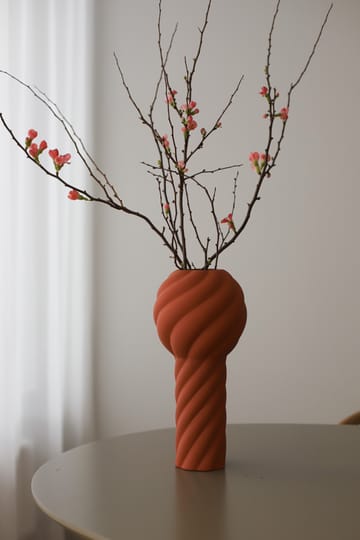 Vaso Twist pillar 34 cm - Rosso mattone - Cooee Design