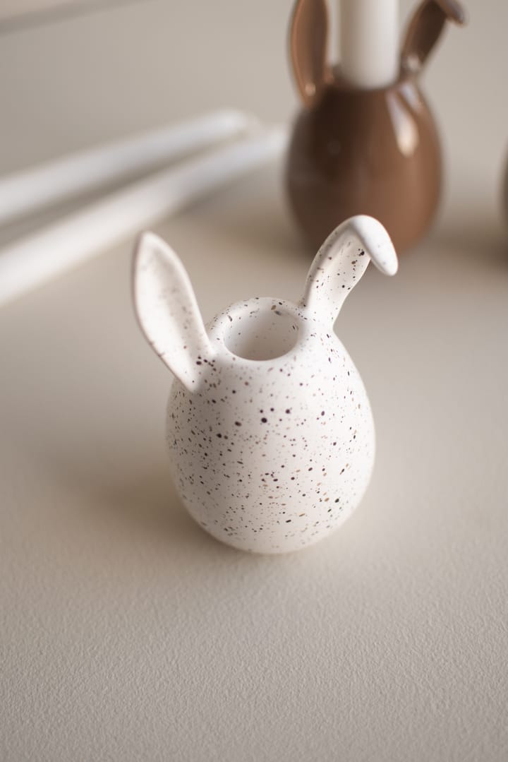 Candeliere Rabbit 13 cm, White dot DBKD