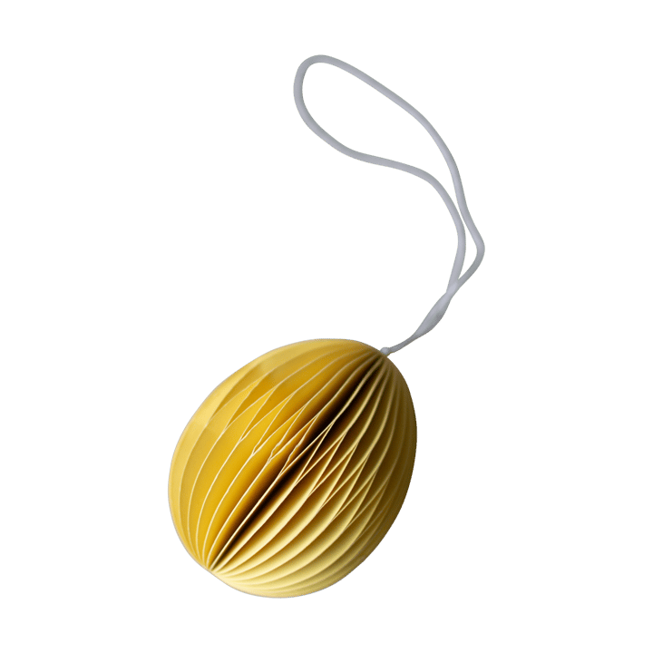 Pendente di Pasqua in carta Ovoid 7 cm - Giallo - DBKD