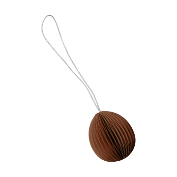 Pendente di Pasqua in carta Ovoid piccolo 4 cm - Terracotta - DBKD