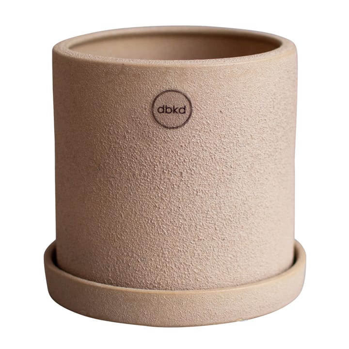 Vaso Ø13 cm con sottovaso Grow - Sand - DBKD