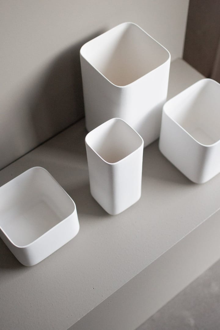 Vaso Cube basso Ø 13 cm - Bianco opaco - DBKD