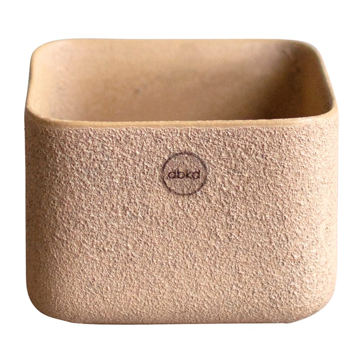 Vaso Cube basso Ø 13 cm - Sand - DBKD