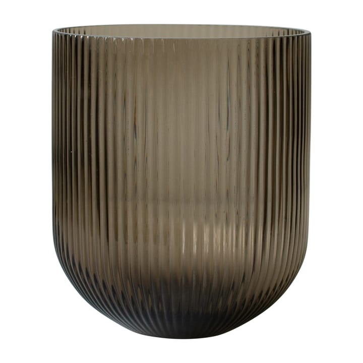 Vaso di vetro Simple Stripe, marrone - Grande - DBKD