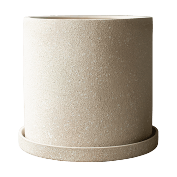 Vaso Grow Ø30 cm con sottovaso - Creme structure - DBKD