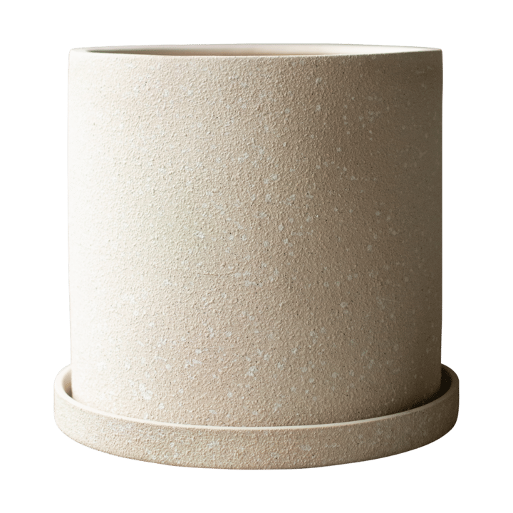 Vaso Grow Ø30 cm con sottovaso - Creme structure - DBKD