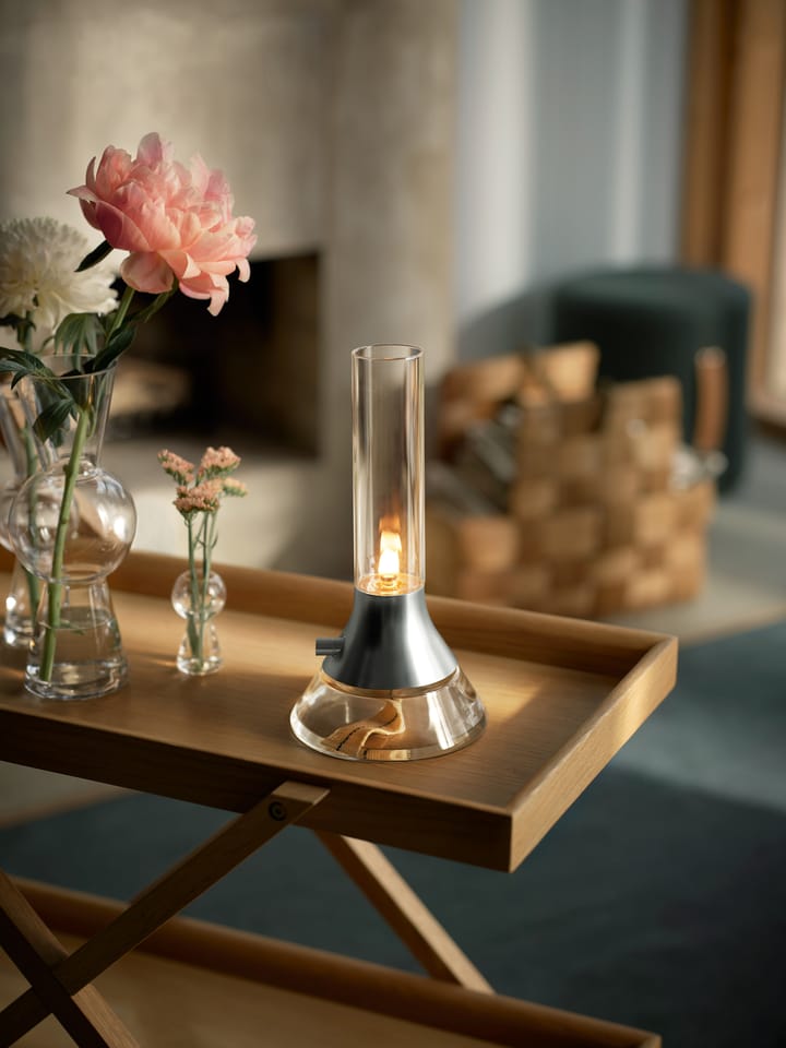 Lampada a olio Fyr 31 cm, Trasparente, argento Design House Stockholm