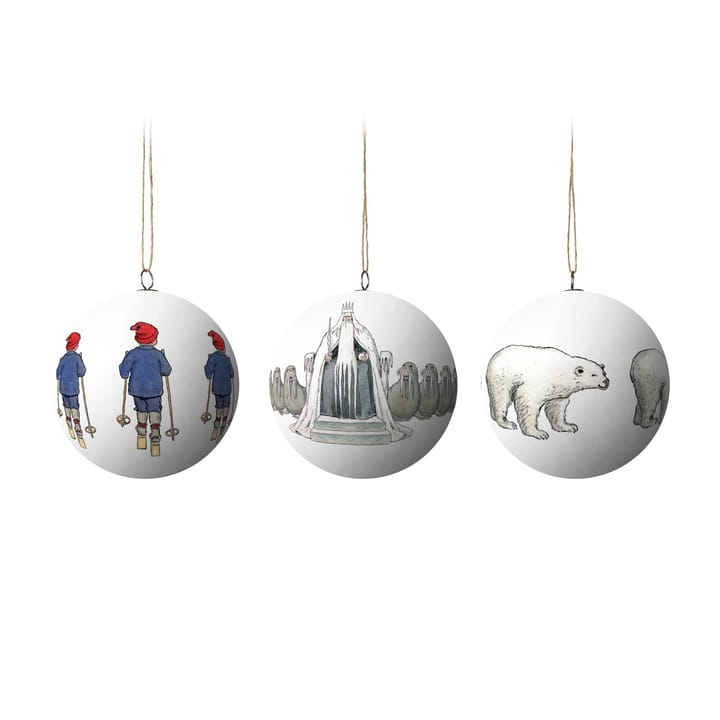 Sfere di Natale Elsa Beskow, confezione da 3 - King Winter - Design House Stockholm