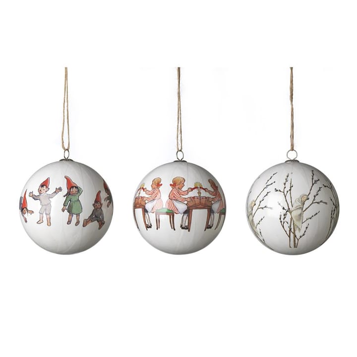 Sfere di Natale Elsa Beskow, confezione da 3 - Set N. 2 - Design House Stockholm