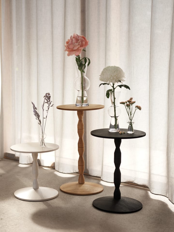 Tavolo Pedestal Ø 31x67,5 cm, Grigio macchiato bianco Design House Stockholm