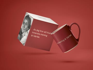 Tazza di Astrid Lindgren, ja, jag tror att livets… - Testo svedese - Design House Stockholm