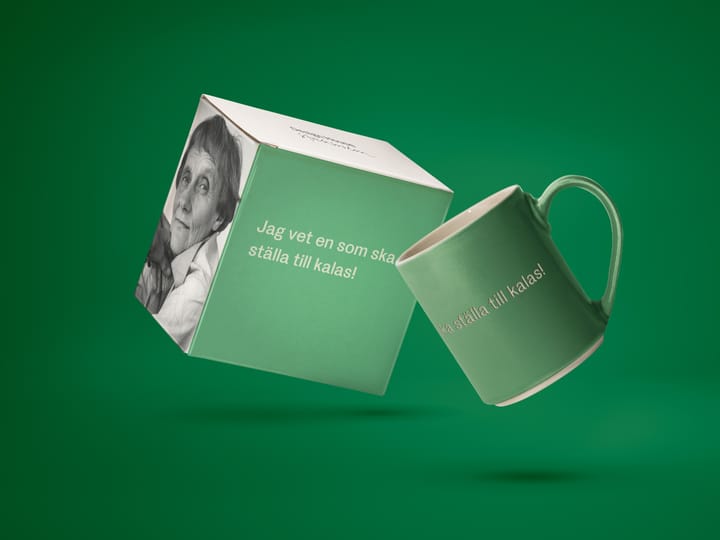 Tazza di Astrid Lindgren, jag vet en som ska…, Testo svedese Design House Stockholm