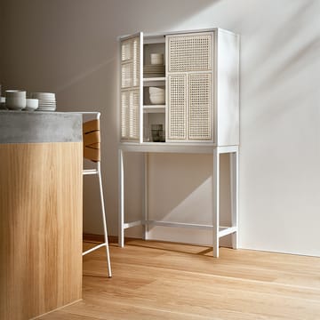 Vetrinetta Air - bianco, legno di rattan - Design House Stockholm