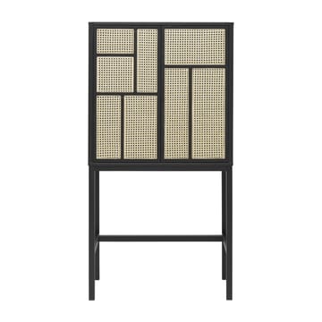 Vetrinetta Air - nero, legno di rattan - Design House Stockholm