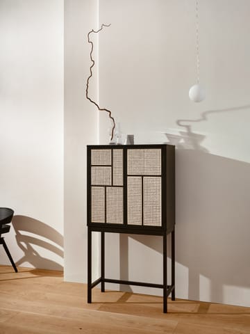 Vetrinetta Air - nero, legno di rattan - Design House Stockholm