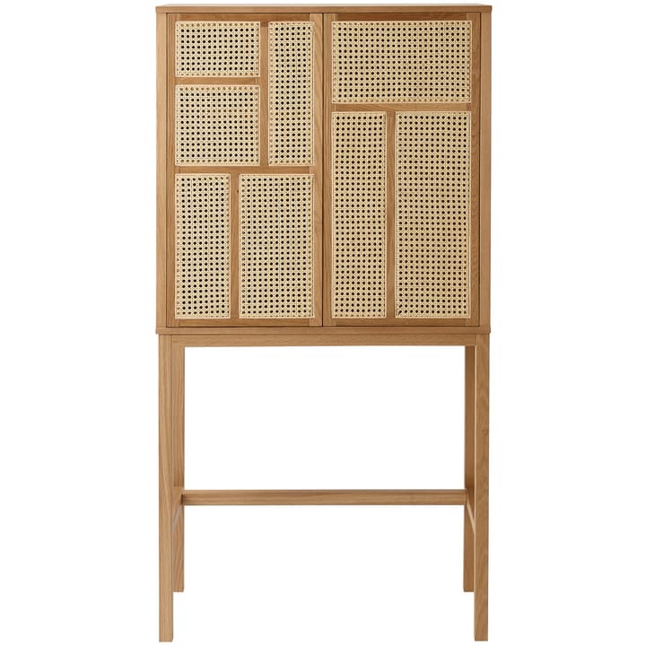 Vetrinetta Air - rovere, legno di rattan - Design House Stockholm