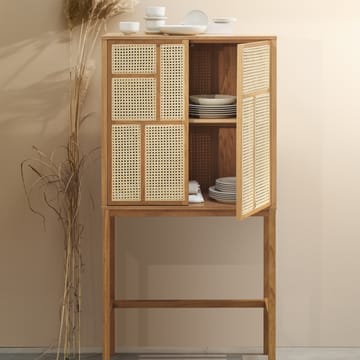 Vetrinetta Air - rovere, legno di rattan - Design House Stockholm