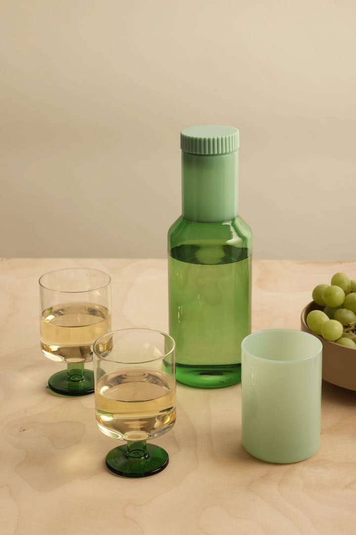 Bicchiere da vino Generous 30 cl, confezione da 2 - Trasparente, verde - Design Letters