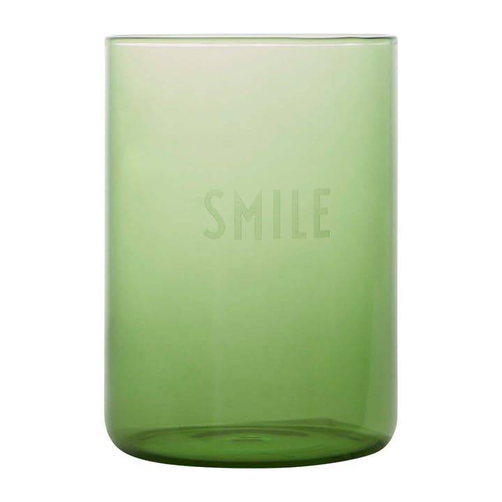 Bicchiere Favourite Design Letters 35 cl - Smile-green - Design Letters