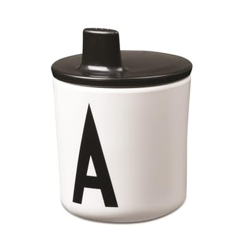 Coperchio a beccuccio per tazza in melammina Design Letters - nero - Design Letters