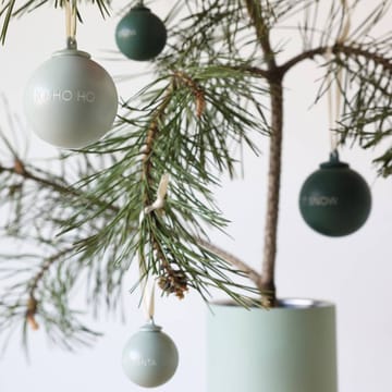 Palline albero di Natale XMAS Stories Ø4 cm 4 pezzi - Dark green-dusty green - Design Letters