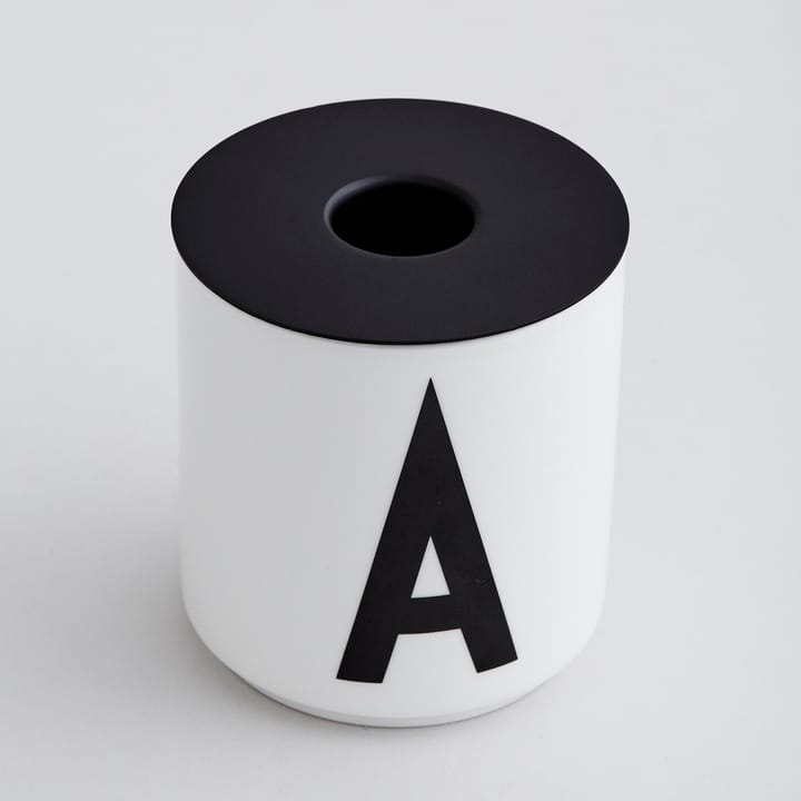 Portacandela da tazza Design Letters, Nero Design Letters