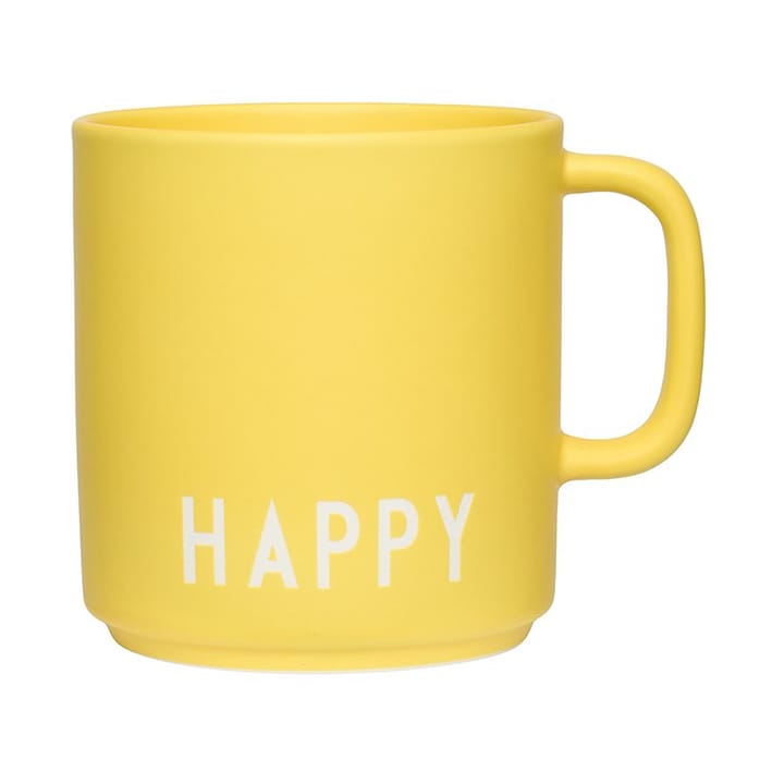 Tazza preferita con manico Design Letters 25 cl, Giallo Design Letters