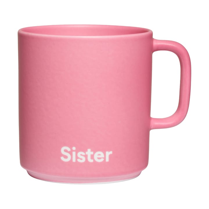 Tazza preferita con manico Design Letters VIP 25 cl - Sister-pink - Design Letters