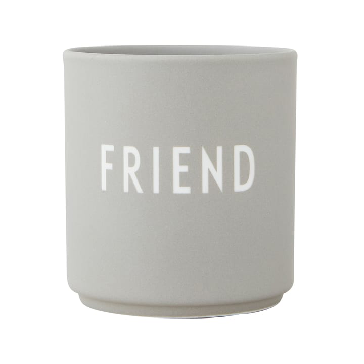 Tazza preferita Design Letters 25 cl - Friend-cool grey - Design Letters