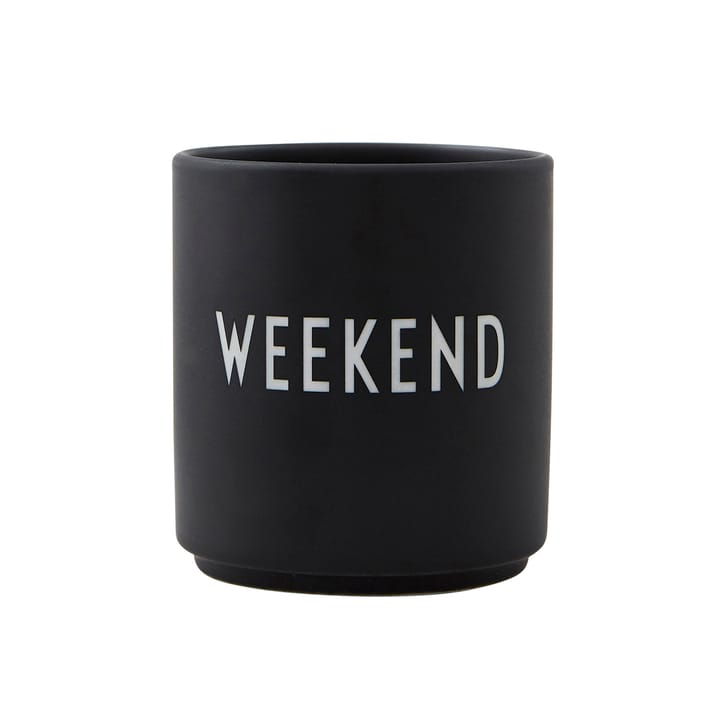 Tazza preferita Design Letters 25 cl - Weekend-black - Design Letters