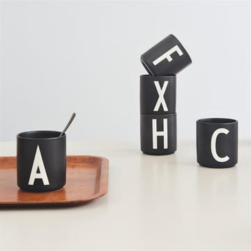 Tazzina Design Letters nera - A  - Design Letters