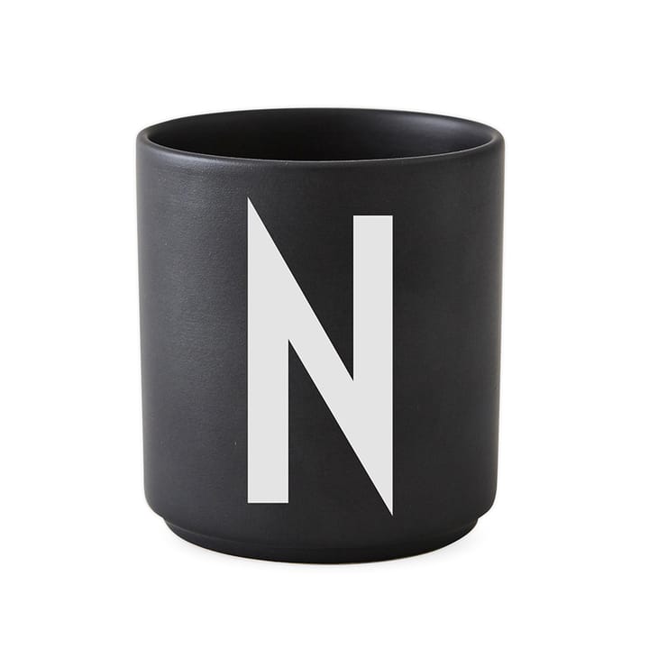 Tazzina Design Letters nera - N - Design Letters