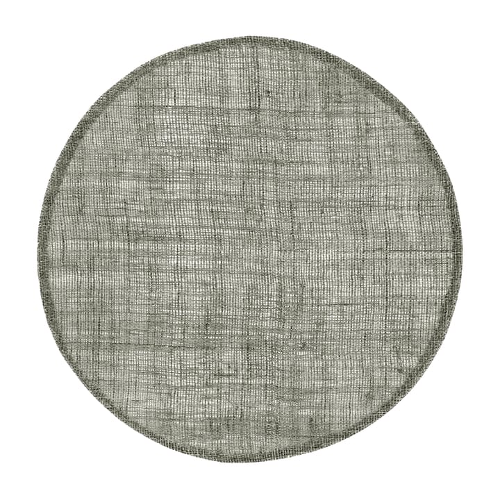 Tovaglietta rotonda in lino Dixie - Grigio scuro - Dixie